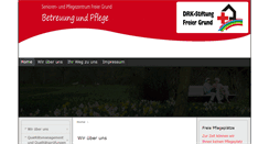 Desktop Screenshot of drk-stiftung.de